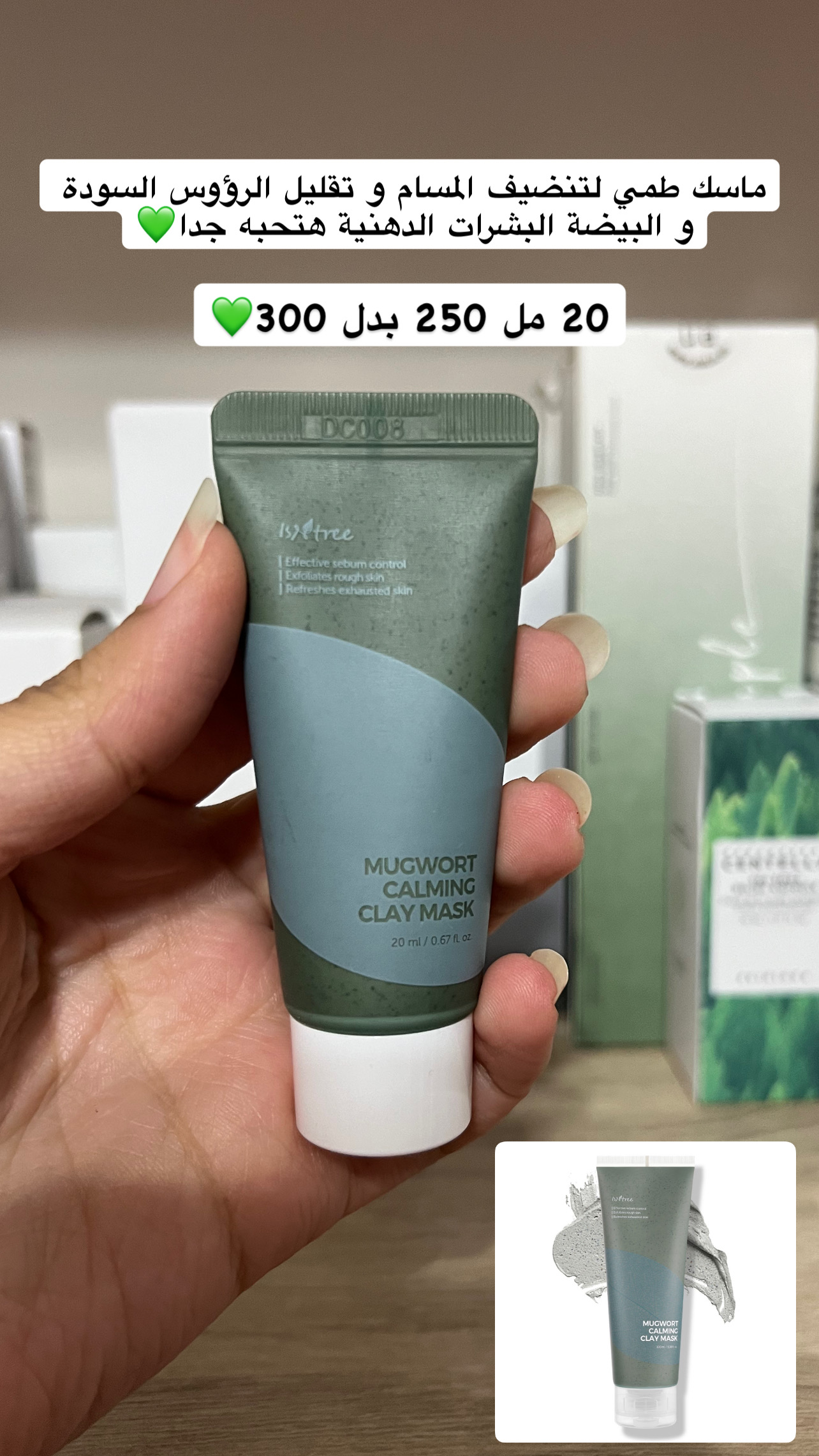 Isntree - Mugwort Calming Clay Mask Mini