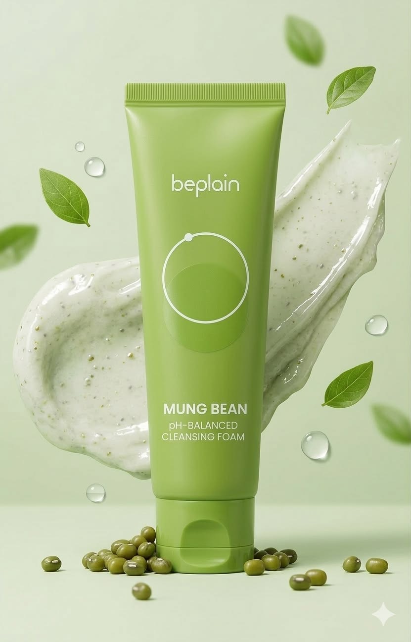 beplain - Mung Bean Ph-balanced Cleansing Foam
