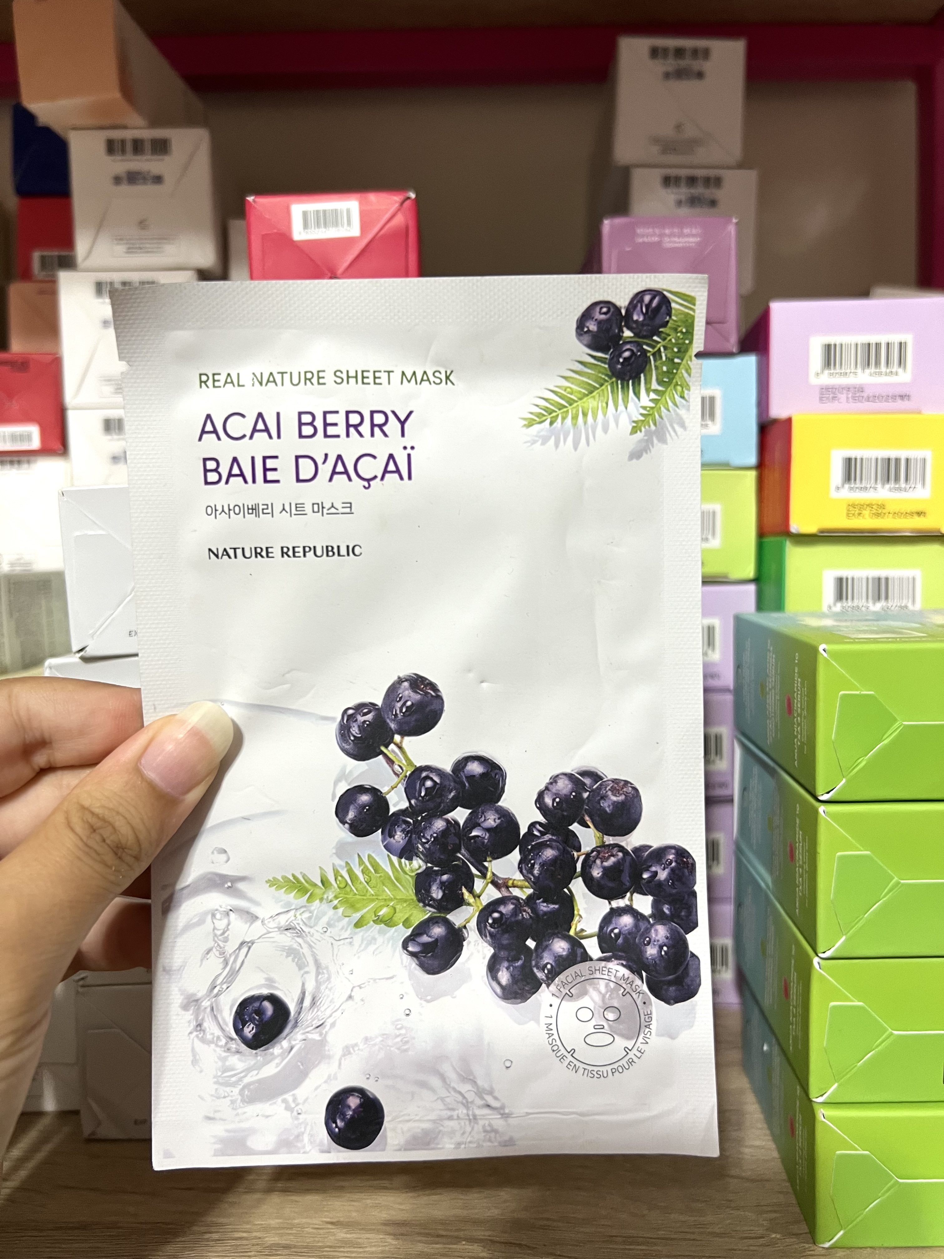Nature Republic - Real Nature Mask Sheet Acai Berry
